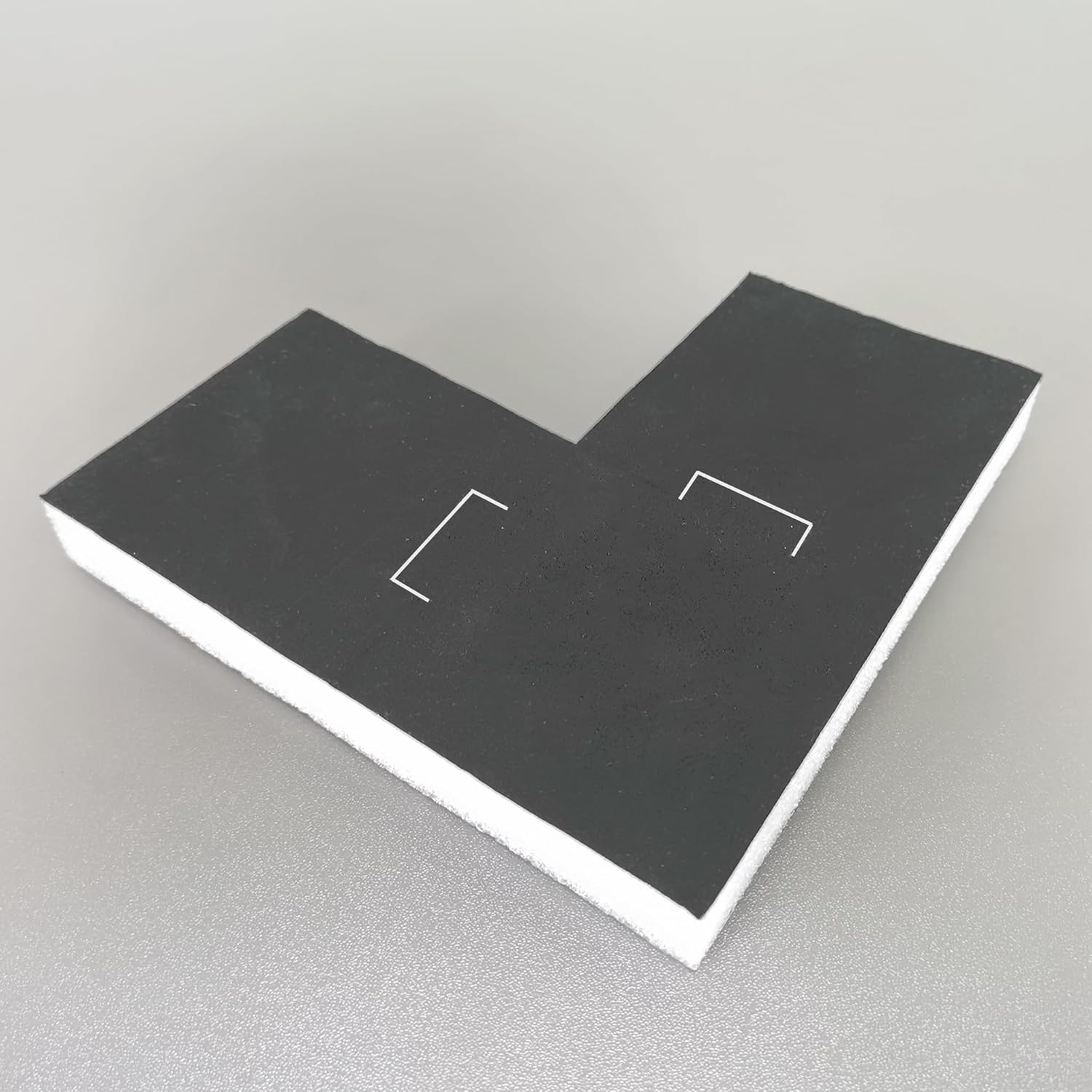 FixtureDisplays® 48 Pack Polyethylene Corner Protectors Ships Flat Folding Corners 3X3X4" for Packaging Shipping Boxes 15583-48PK