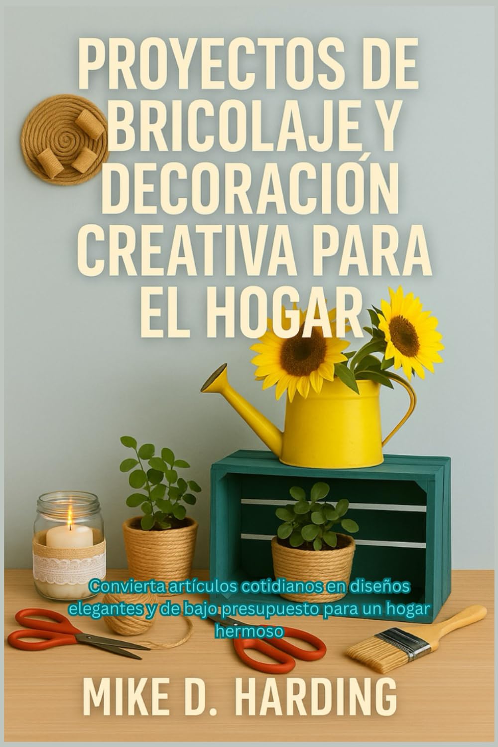 PROYECTOS DE BRICOLAJE Y DECORACIÓN CREATIVA PARA EL HOGAR: Convierta artículos cotidianos en diseños elegantes y de bajo presupuesto para un hogar hermoso