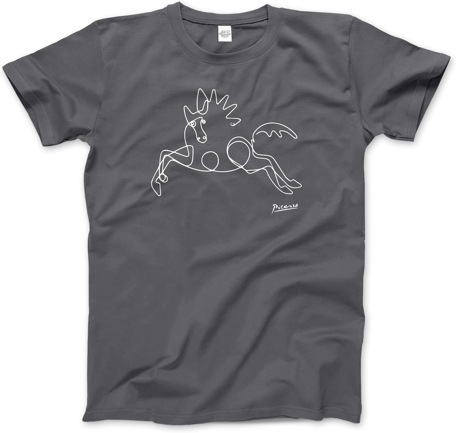 Picasso - Horse Line Art T-Shirt (Adults, Kids, Short & Long Sleeve) White