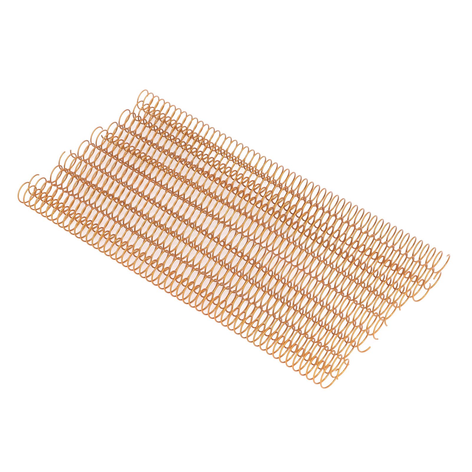 100 PCS Reliure Spirale 16mm |48 boucles 4:1 pour 140 feuilles |Bobines en spirale de fer robustes pour rapports/présentations/bureau |Lettre de 5/8 pouces de diamètre (Gold)