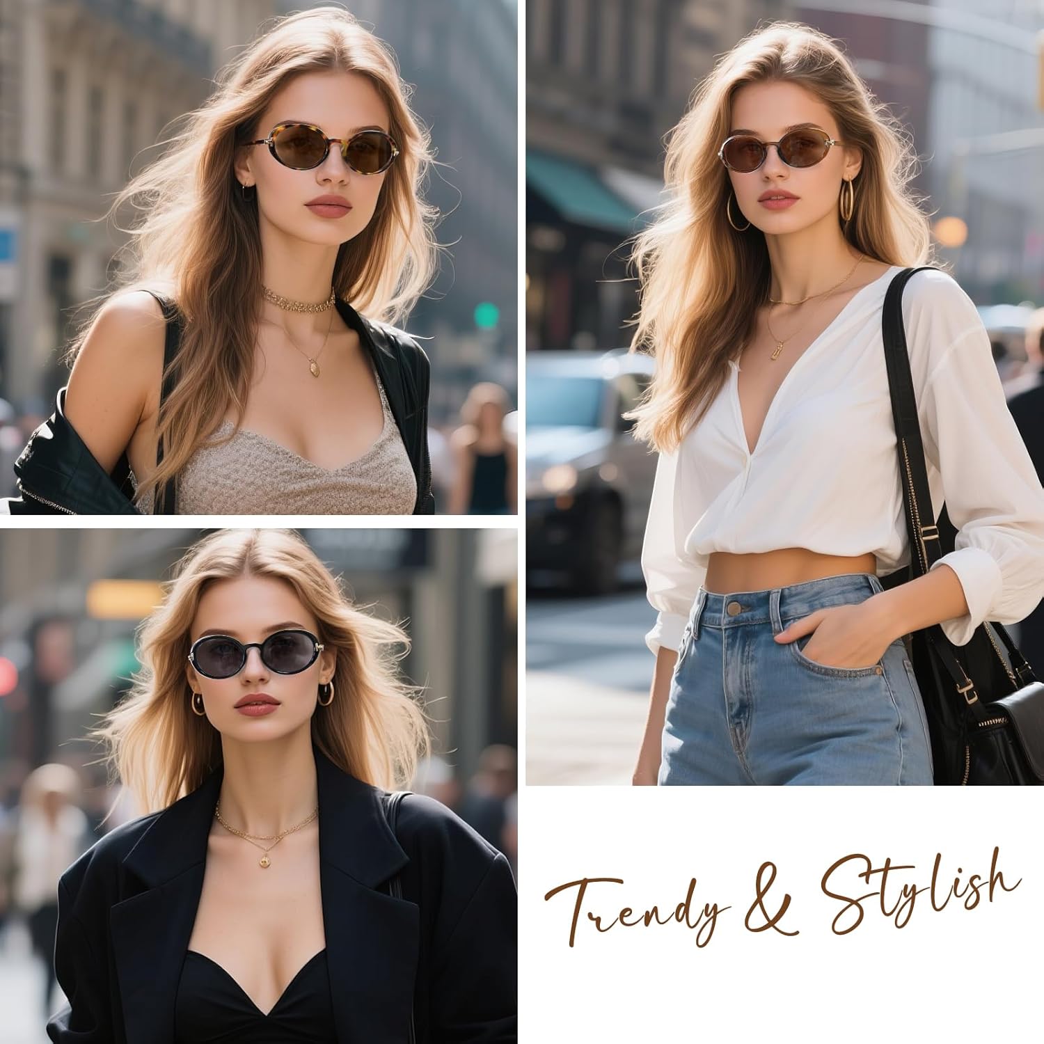 OPTOFENDY Reading Sunglasses for Women Classic Full Lens Sun Readers UV400 Outdoor Sunglasses - Image 5