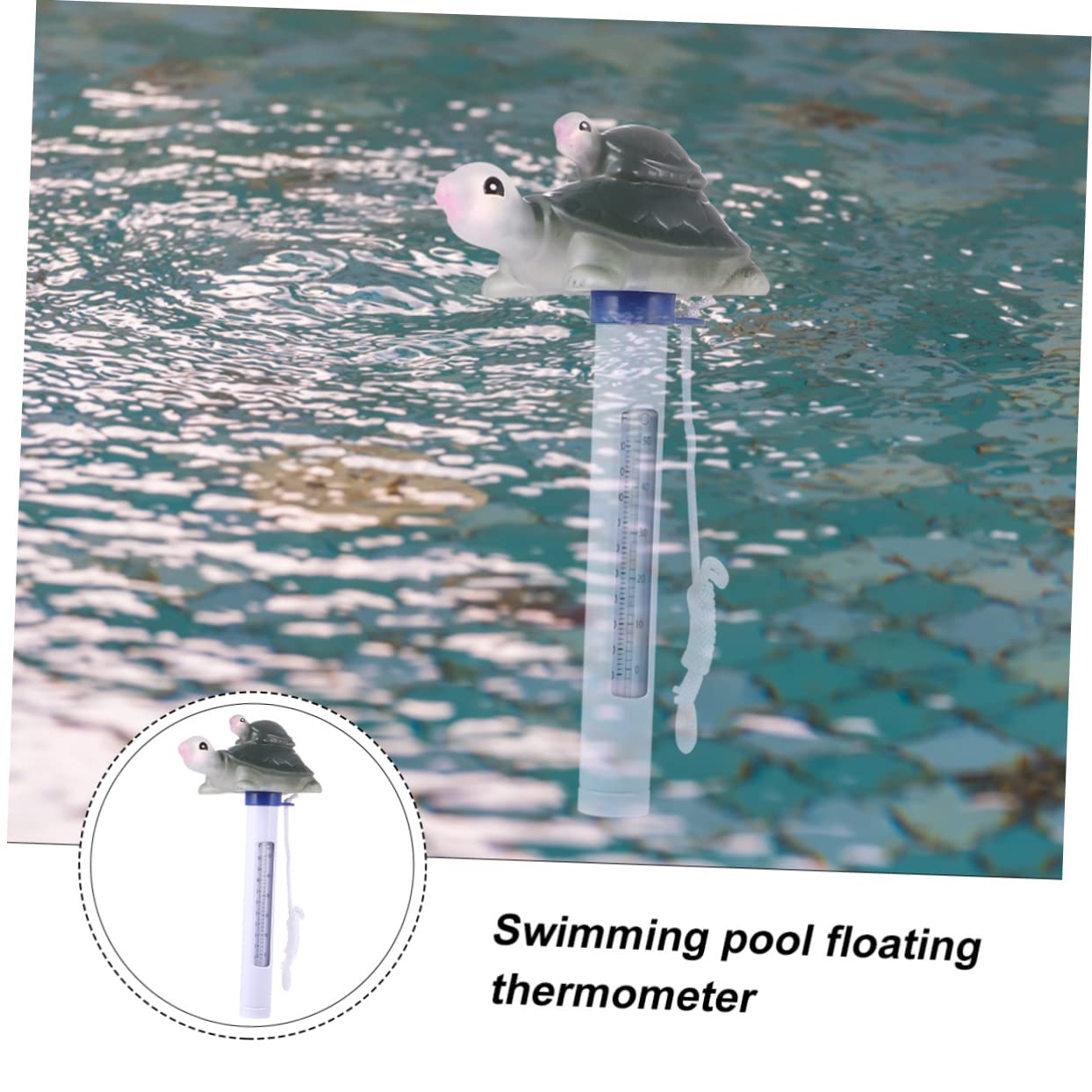BESTonZON 3 Pezzi Termometro Galleggiante Forma per Vasche da e Misuratore Temperatura per Design per Gas Emessi e Resistente