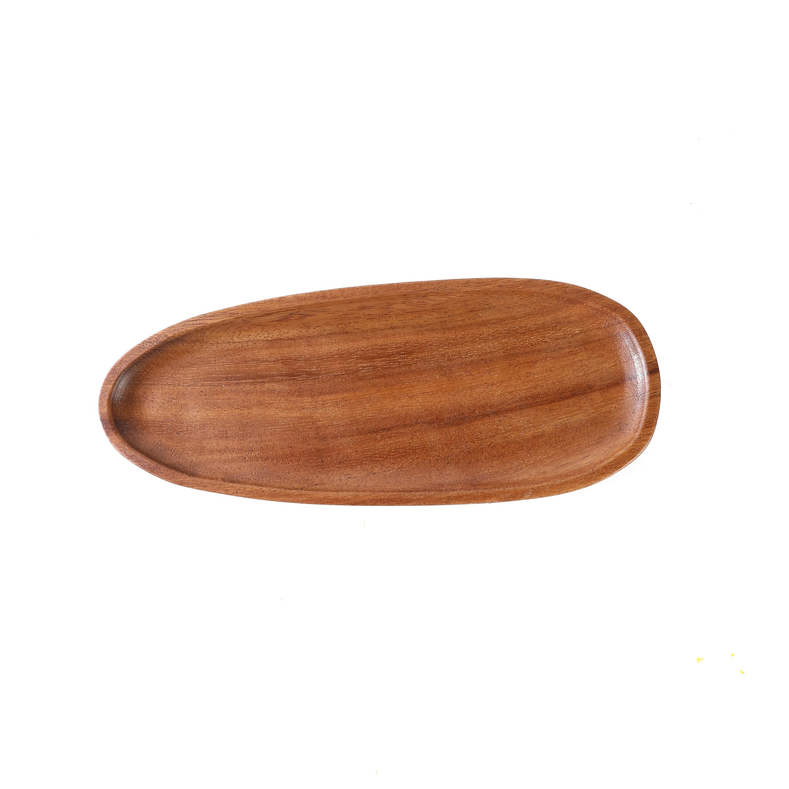 Bamxzoo Premium Coffe Table Walnut Wood Serving Plate (Type B)-100% Natural Durable Wood Platter for Dining Table-Perfect Addition to Your Home Decor