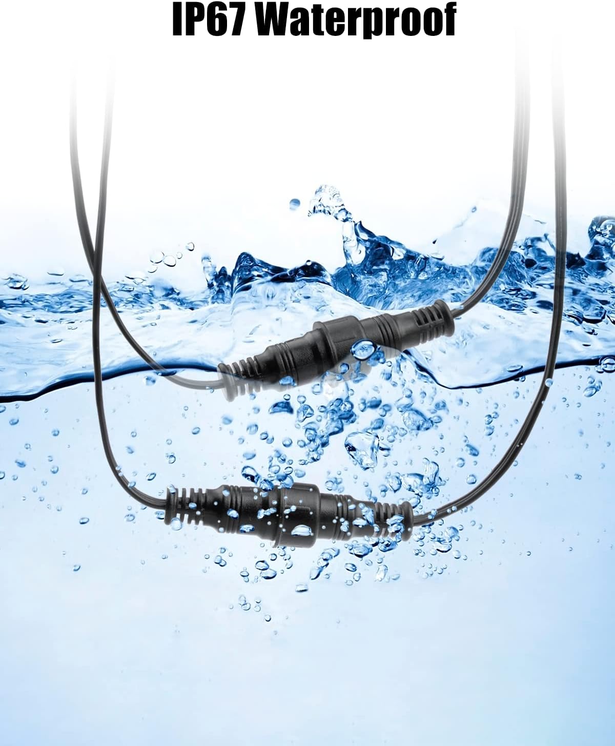 HIBOITEC 10 Pack Recessed LED Deck Light Kits with Remote Control(Warm & White) + 5Pack 3.28ft Extension Cable Cord 3Pin