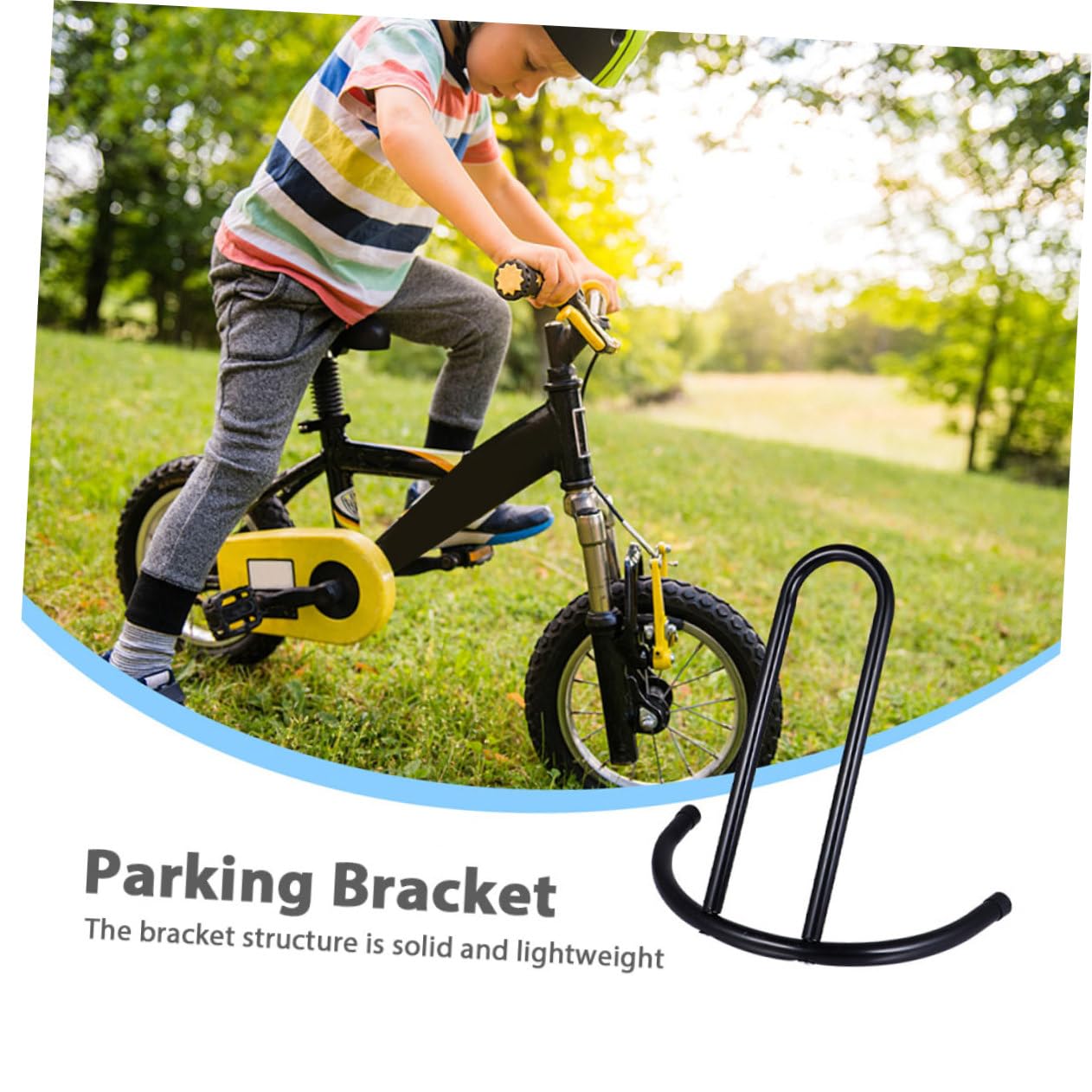 BESTonZON 2piezas Portabicicletas Soporte Metálico Para Bicicletas y Patinetas Soportes Para Estacionamiento Desmontable Para Interiores y Exteriores Equilibrado Adultos