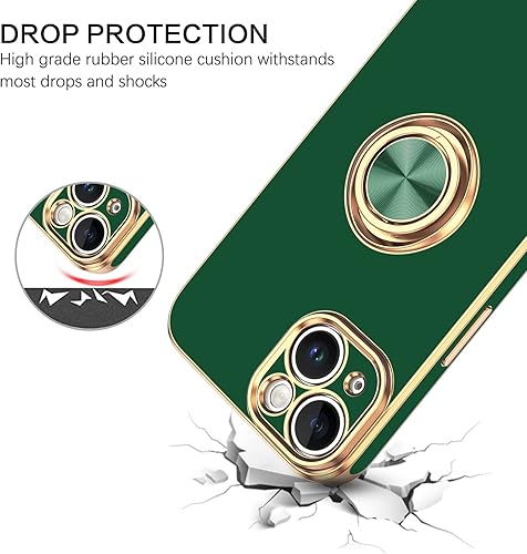 Miniatura 2 de BENTOBEN Funda para iPhone 14 Plus, funda para teléfono iPhone 14 Plus, ajuste delgado, soporte de anillo con soporte, protección a prueba de