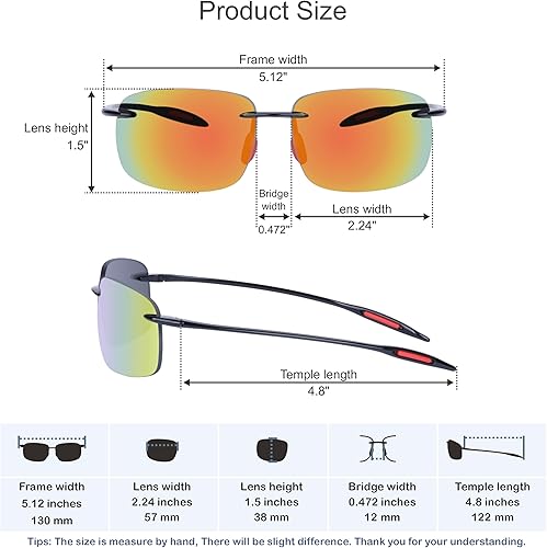 Miniatura 6 de COCOSAND Lentes de sol deportivos sin montura para béisbol, correr, ciclismo, sin marco, para adolescentes, jóvenes, niños y niñas de 8 a 12 años