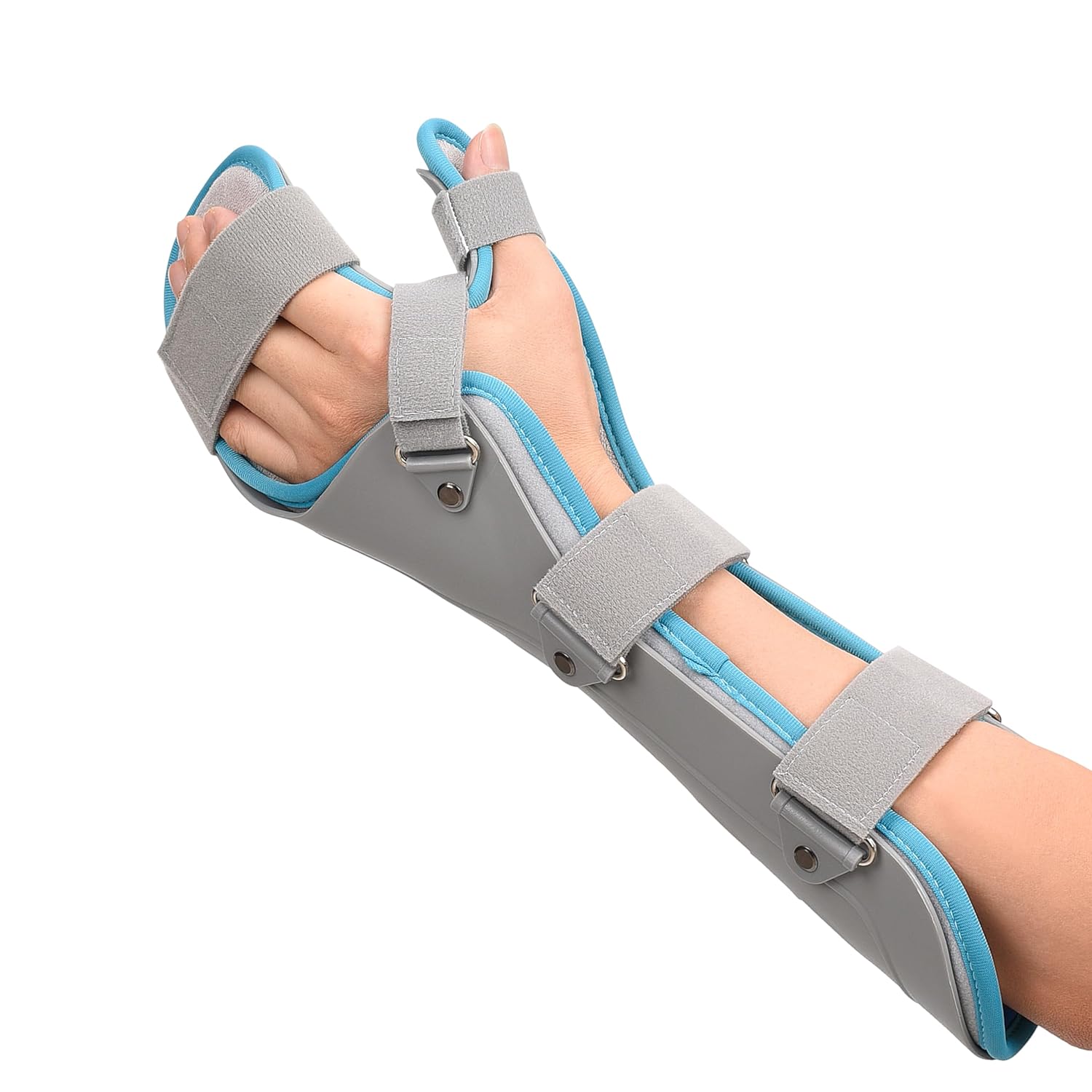 Resting Hand Splint Hand Brace with Finger Support Hand Splint for Pain Relief Carpal Tunnel Wrist Brace Day & Night Support Wrist Guard for Arthritis,Fracture,Sprain,Injury,Tendonitis, 16.5in