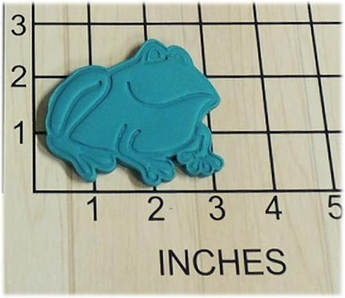 Miniatura 2 de Cortador de galletas en forma de rana y sello #1261