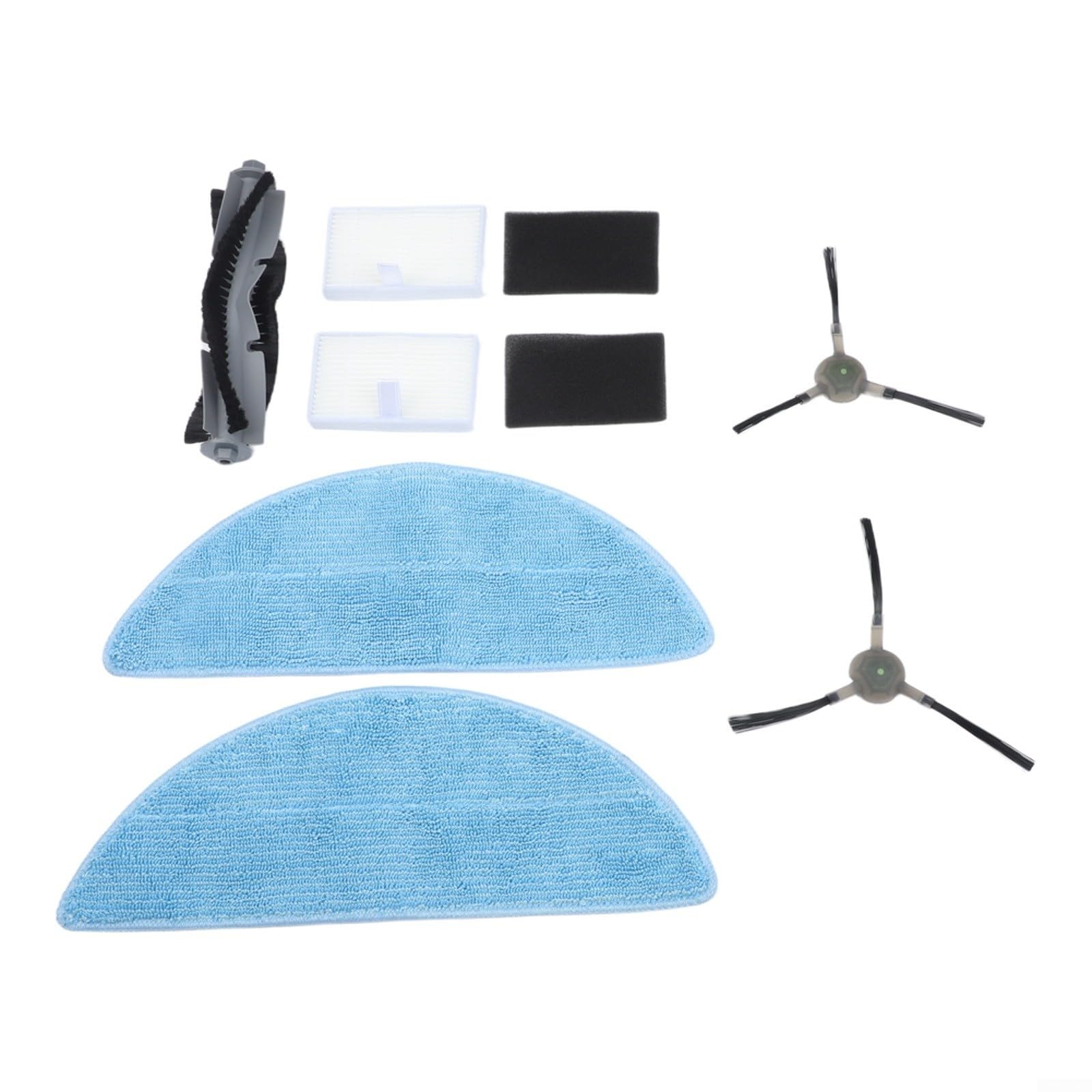 Kit de piezas de repuesto para Cecotec para aspiradora robot CONGA Y70, incluye cepillos laterales de cepillo principal, filtros, paños de fregona, juego de accesorios de limpieza de alta
