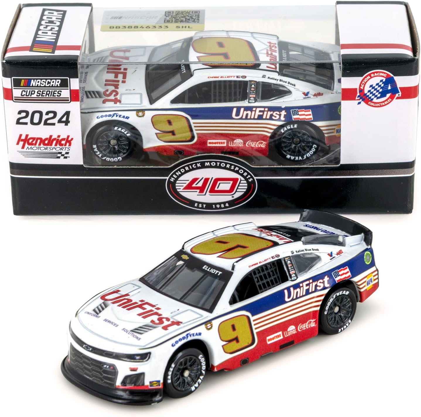 Chase Elliott 2024 Darlington Throwback to 2014 Dale Earnhardt Jr Diecast Car 1:64 Scale