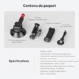 NEEWER Support Caméra Ventouse 3",Compatible avec Arri 1/4" Trous, Support de Voiture Quick Release+ de Téléphone, Adaptateur Action Cam Compatible avec iPhone GoPro DJI Insta360, CA104 - 7