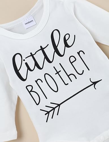 Miniatura 5 de Conjunto de ropa para bebé niño recién nacido, estampado de letras, mameluco de camuflaje, pantalones y sombrero, 3 piezas, para otoño e invierno