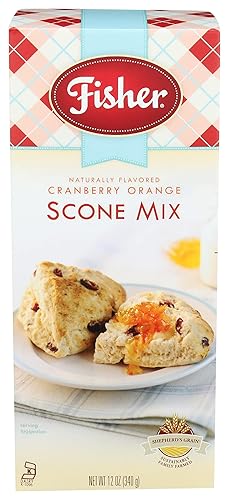 Mezcla de panecillos Fisher, arándano y naranja, 12 oz (paquete de 1)
