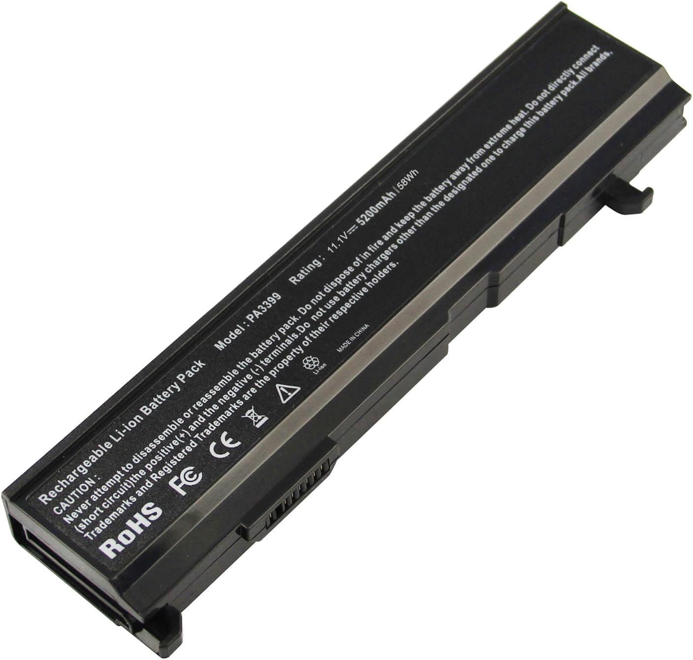 ARyee 5200mAh 11.1V PA3399U-1BRS Battery Laptop Battery for TOSHIBA PA3399U-1BAS PA3399U-1BRS PA3399U-2BAS PA3399U-2BRS PA3478U-1BAS PA3478U-1BRS PABAS057 PABAS076 PABAS077