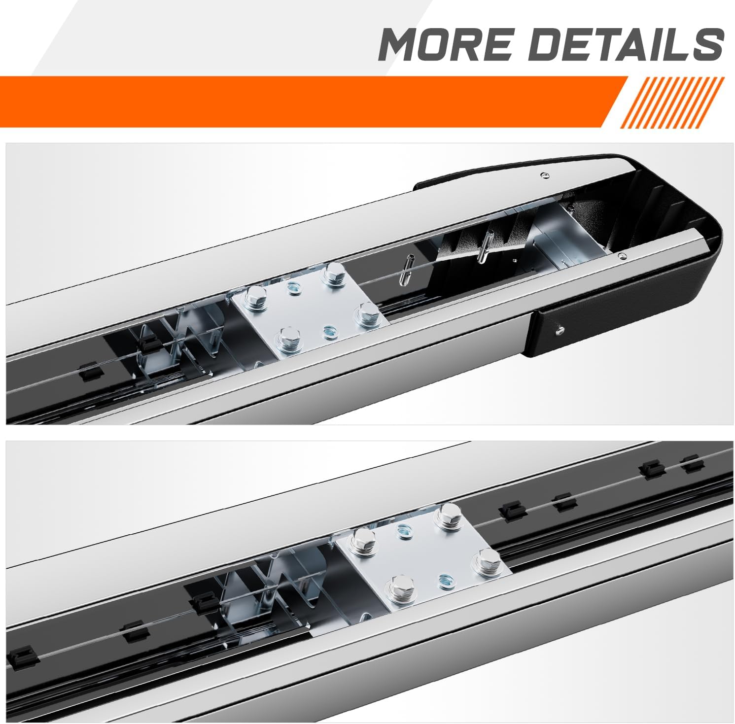 6 Inch Running Boards/Side Steps/Nerf Bars Compatible with Dodge Ram Extended/Quad Cab 09-24