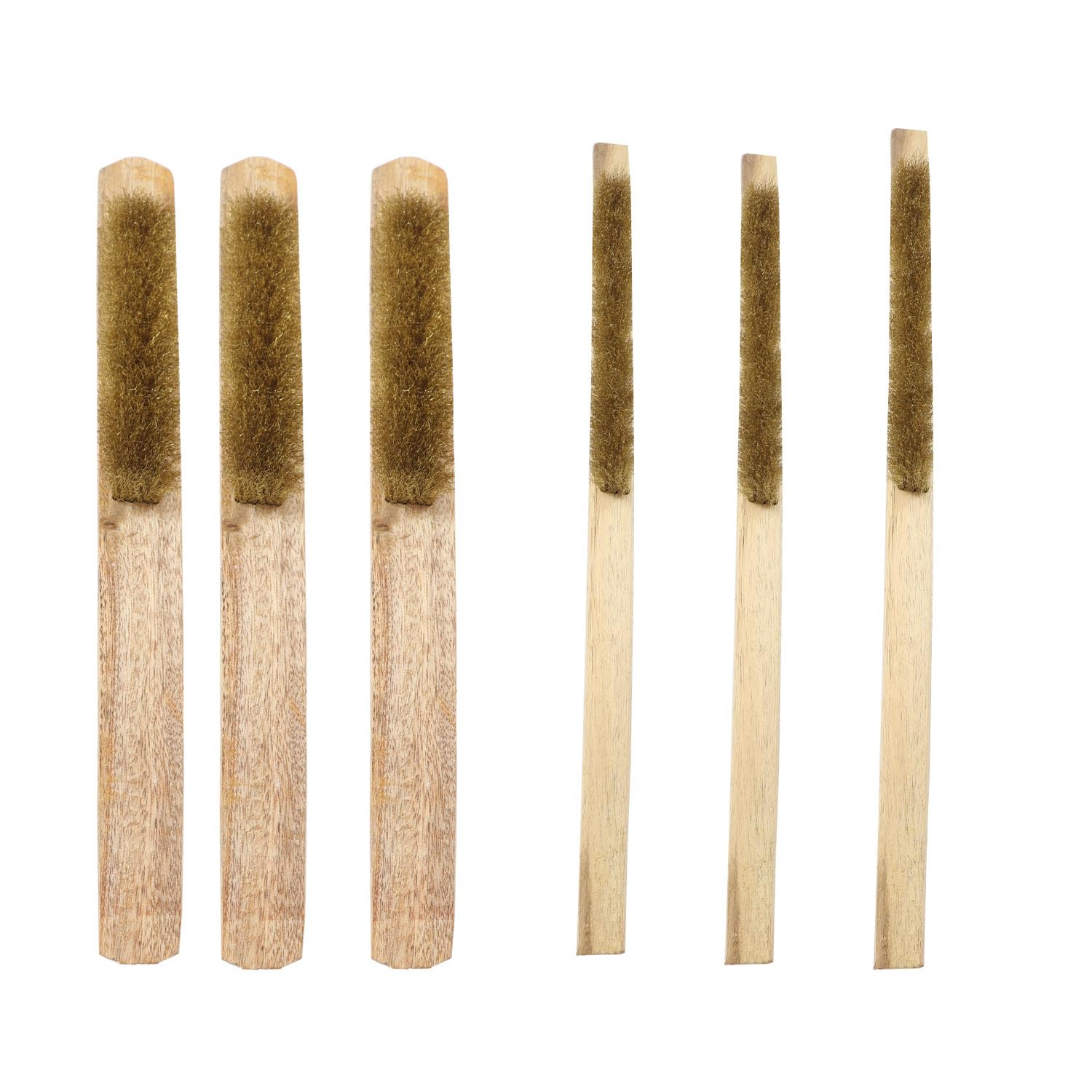 JewelTech Brass Wire Brush Set Soft Brass Bristles, Wooden Handle,Removes Rust, Dust, Cleaning Jewelry Includes Set Of 6 (B0CXPYPXL8) Amazon Price History, Amazon Price Tracker