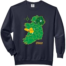 Galway Ireland County Map Eire Irish Travel Comfort Colors Adult Sweatshirt