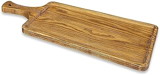 IMPULSE! Redwood Natural Cheese Board (Small) for Serving Guests with Cheese, Prosciutto, Salami, and Grapes in the Kitchen