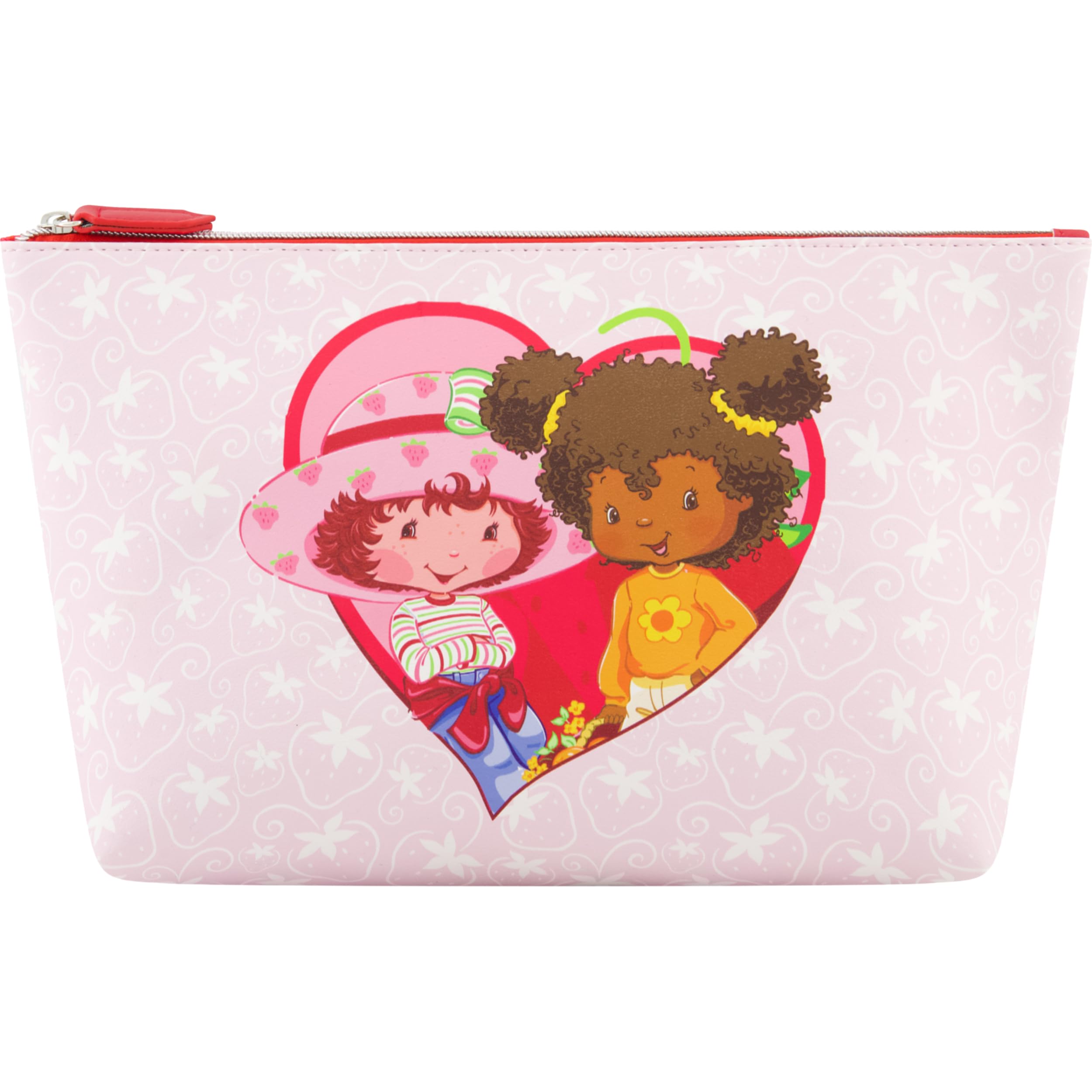 Strawberry Shortcake Women's Makeup Bag, Small Travel Cosmetic Zipper Pouch Organizer