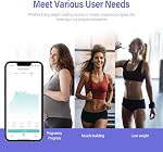 FITDAYS Smart Body Tape Measure with Bluetooth Fitdays APP for Body Fat & Muscle Measurement, LED Display,Type-C,Unlimited Users (Purple)