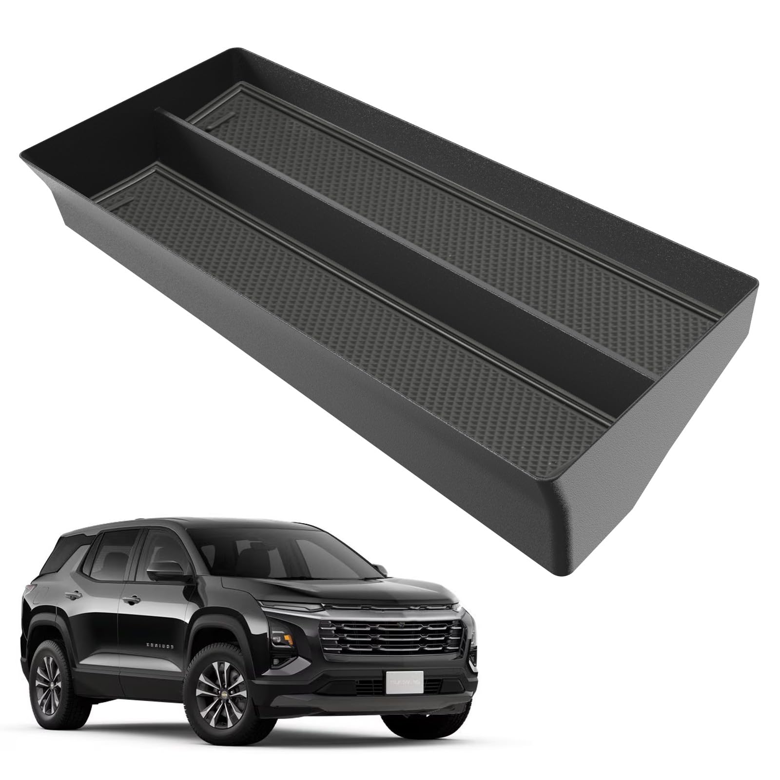 Floor Center Console Organizer For 2025 Chevy Chevrolet Equinox LT/ACTIV/RS Lower Tray Center Console Armrest Storage Car Box