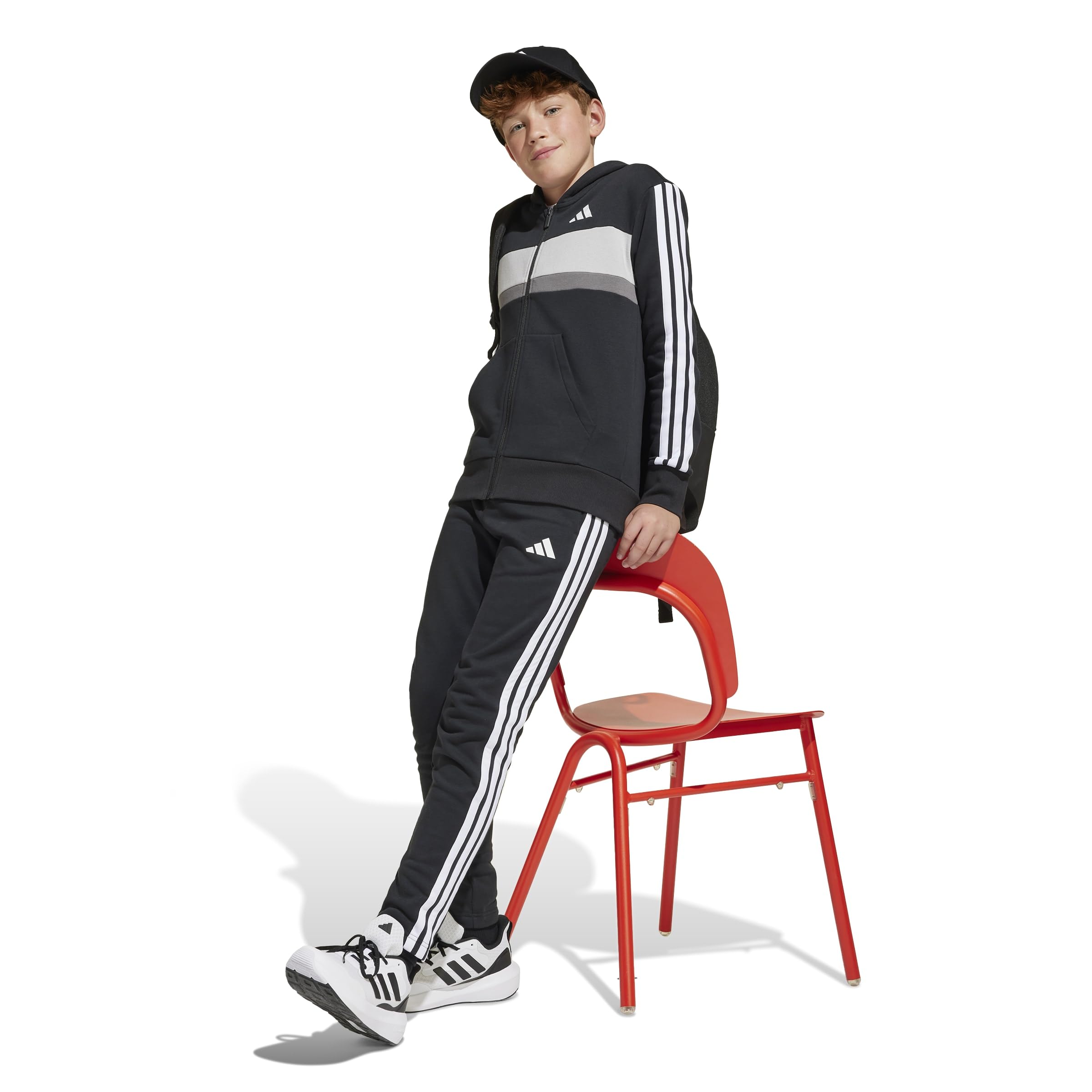 adidas Seasonal Essentials Tiberio 3 Stripes Fleece Chándal Unisex niños