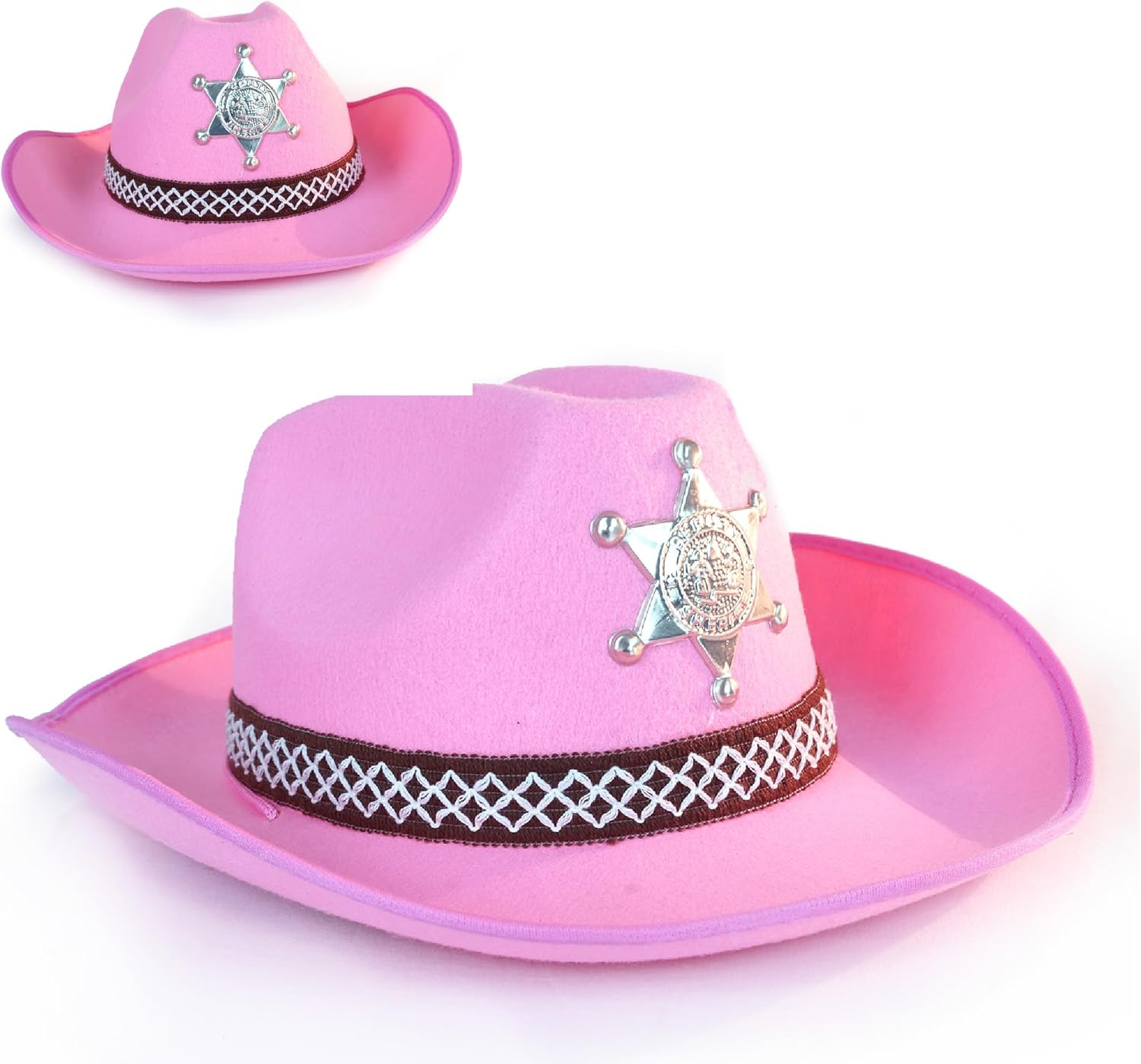 Squirrel Products Western Sheriff Hat - Pink