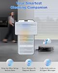 ECOVACS DEEBOT X11 OmniCyclone Robot Vacuum and Mop, Bagless Auto-Empty Station, PowerBoost GaN Charging, OZMO Roller 2.0 Mop, Blast Suction, AIVI 3D Navigation, YIKO Agent