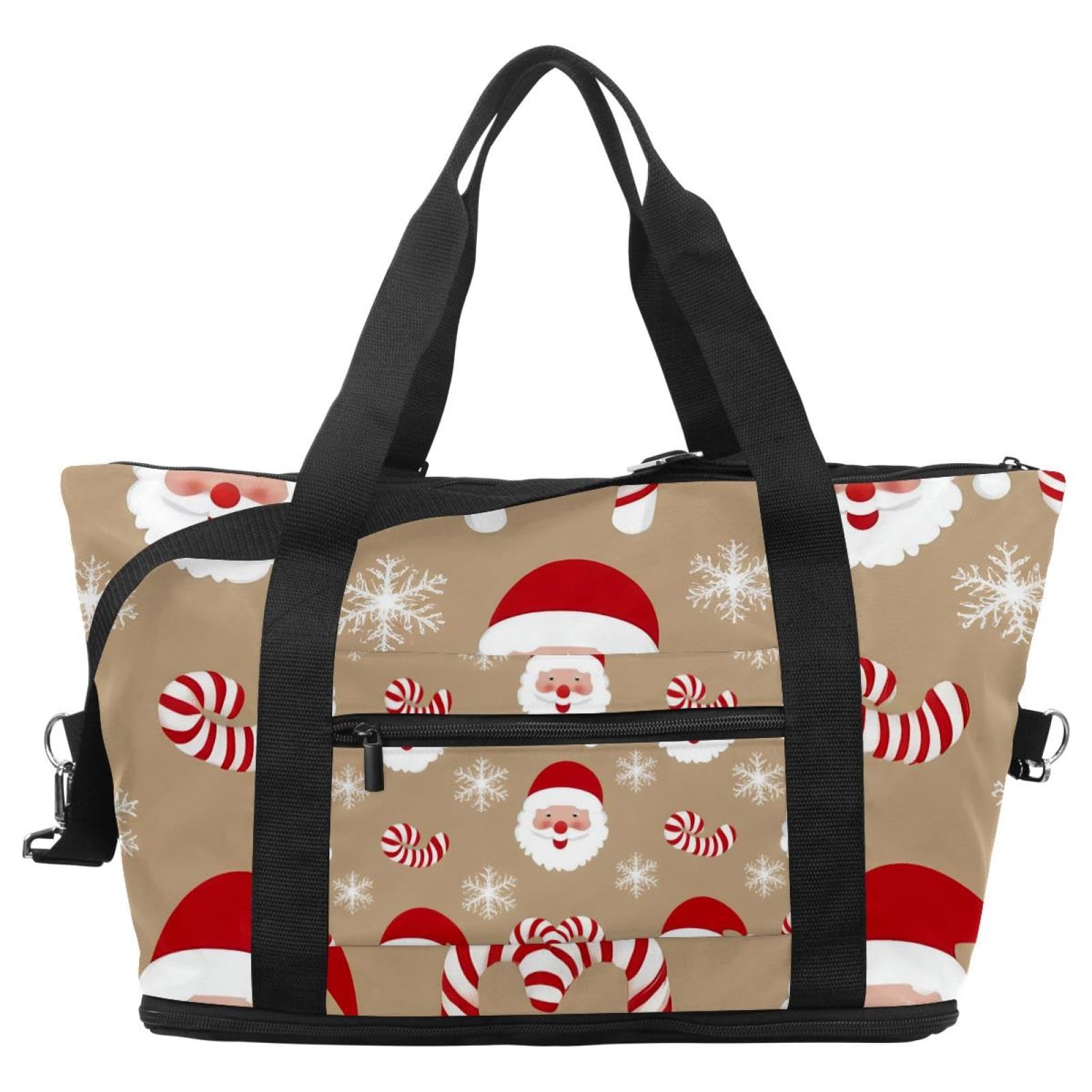 Reisetasche, Weihnachtsmann, erweiterbar, Wochenende, Übernachtung, wasserdicht, Sport, Fitnessstudio, Krankenhaustasche, Mehrfarbig 4, Eine Größe, Reisetasche