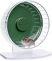 Vista 26 de Niteangel Ruedas de ejercicio súper silenciosas para hámster: ruedas giratorias silenciosas para correr para hámster con soporte ajustable