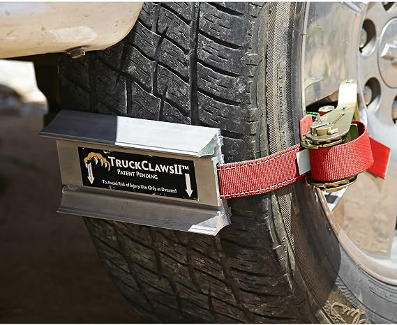 Lightweight Emergency Tire Traction Aid Pickup Trucks SUVs 4x4 - Off Road Recovery Kit Mud Snow Sand - Aluminum Claws 5 Min Install