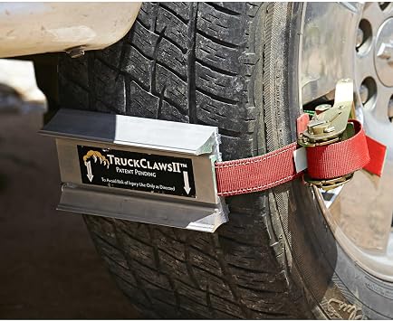 Lightweight Emergency Tire Traction Aid Pickup Trucks SUVs 4x4 - Off Road Recovery Kit Mud Snow Sand - Aluminum Claws 5 Min Install