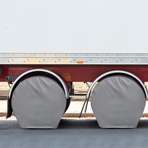 Vista 39 de Explore Land Cubierta de neumático para remolque, cámper, camión, Jeep, todoterreno, protector de llanta resistente de ajuste universal, 2