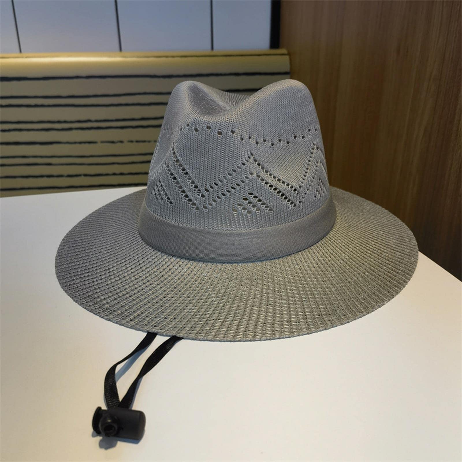 Sombrero de pescador para mujer, sombrero de playa, sombrero de paja, sombreros de verano, gorras de hombre, resistente al viento, sombrero de vaquera, 4,56-58 cm