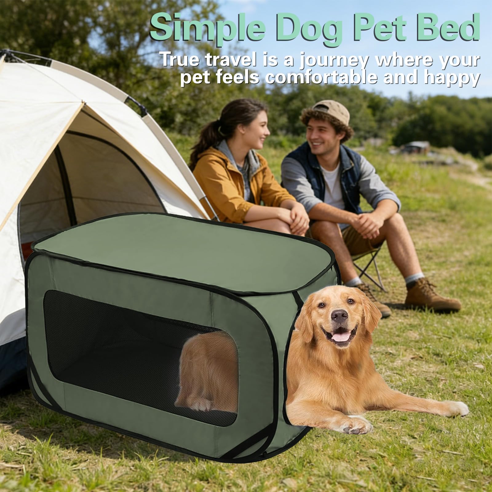 Trasportino per gatti pieghevole, 92 x 52 x 52 cm, doppia porta pop-up, in tessuto Oxford, borsa per cani e gatti fino a 29,5 kg