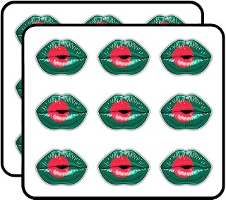 Bangladesh Flag Lips Art Decor Planner Calendar Scrapbooking Crafting Stickers 2" Each 18 Pack