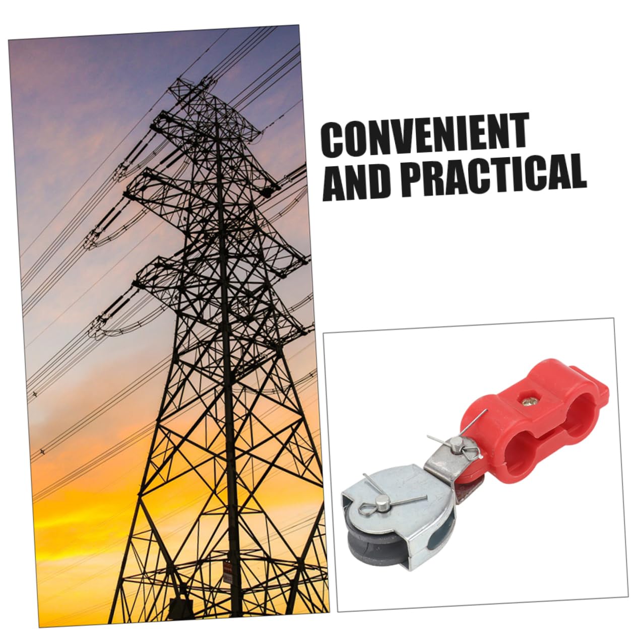 Mikikit Wire Rope Pulley Pulley Block Bearings Suitable for Lifting Construction Industrial Work