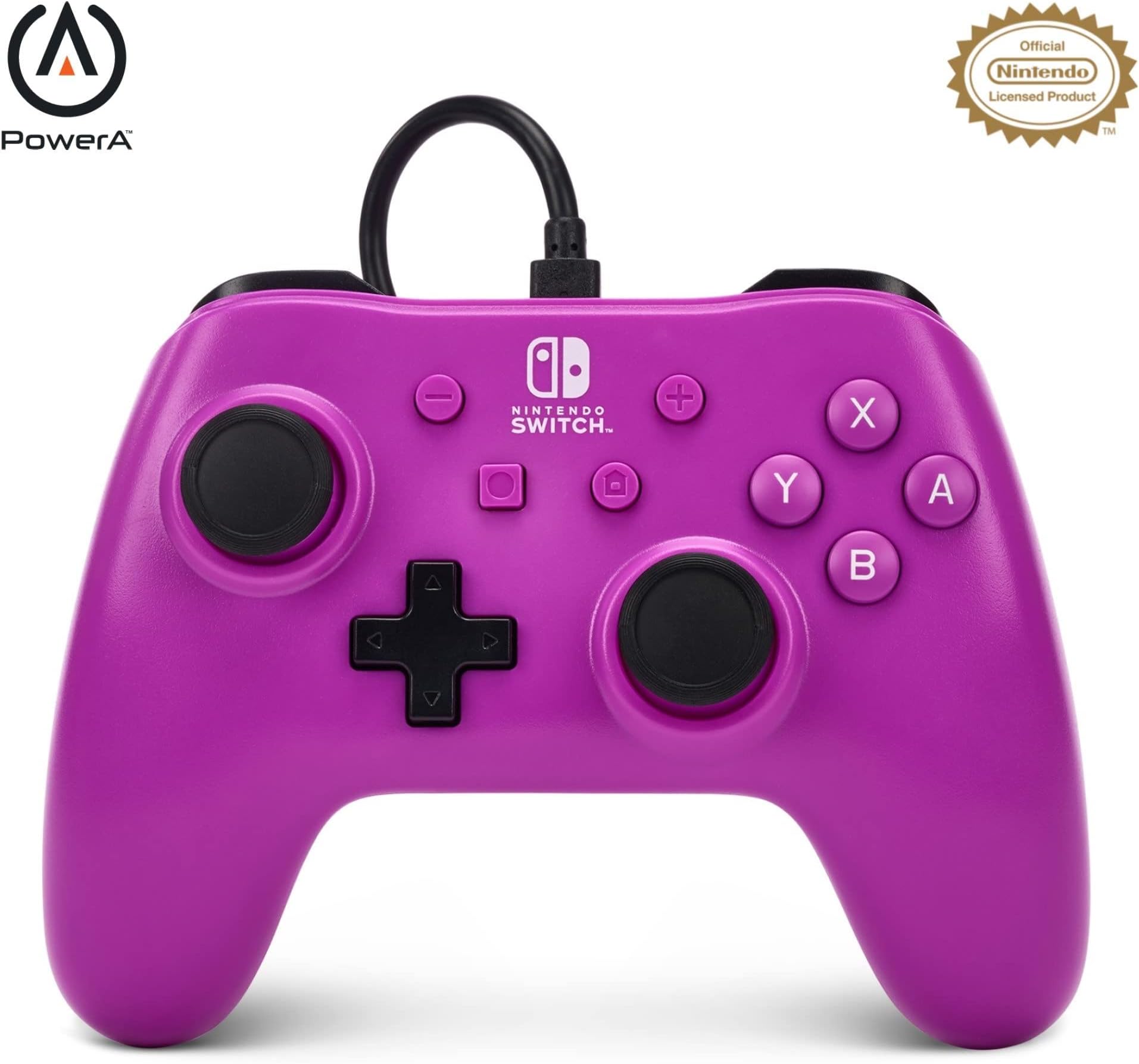 PowerA Wired Gaming Controller for Nintendo Switch, Grape Purple (Officially Licensed)