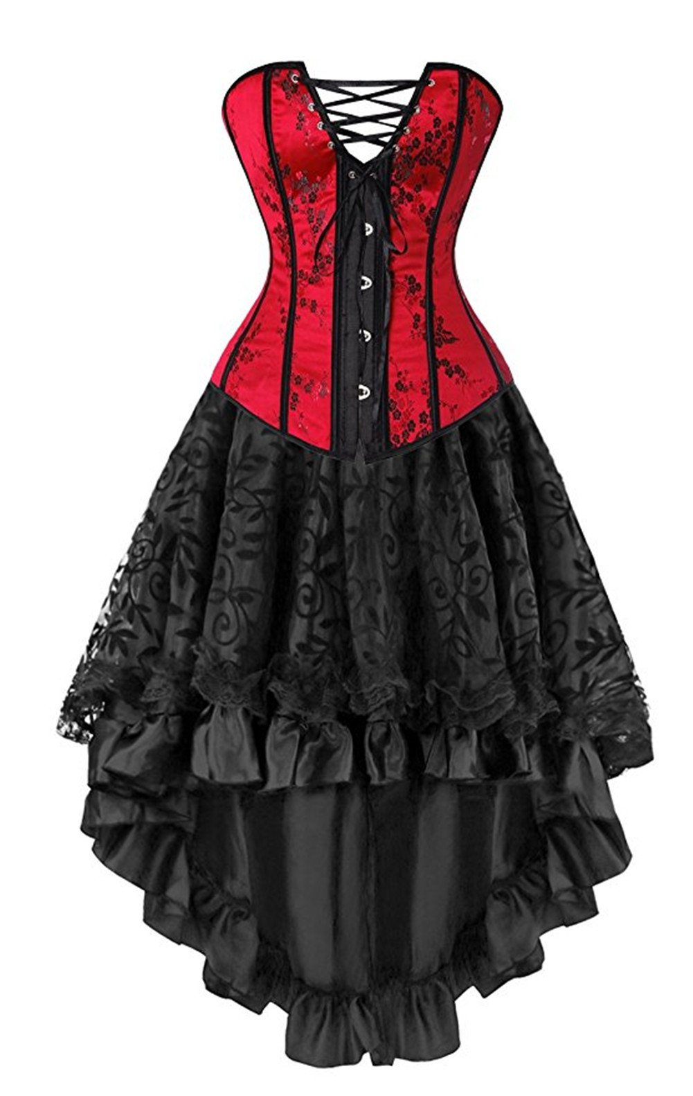 Womens Basque Gothic Boned Lace Corsets And Steampunk Bustiers