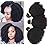 Mongolian Afro Kinky Curly Bundles Human Hair 14 16 18 Inch 4B 4C Afro Kinky Human Hair Bundles for Black Women 100% Unprocessed Virgin Hair Extensions Afro Kinky Curly Weave Bundles Natural Color