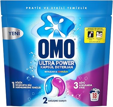 OMO Ultra Power Capsule Laundry Detergent 18 Wash
