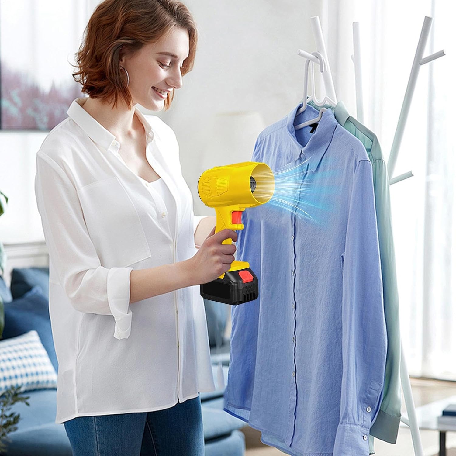 Air Blower | Handheld Adjustable Fan Cleaner Dryer | High Power Blower Fan Air Duster,for Electronics Computer Keyboard PC Car Office Home Patio Yard Lawn Camping Outdoor