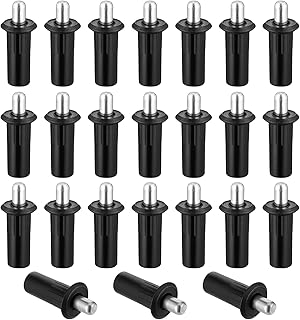 24 Pieces Spring Loaded Pin, Cabinet Door Repair Pins Damper Replacement Repair Pins Plastic Shutter Loaded Furniture Fittings Connector Spring Parts