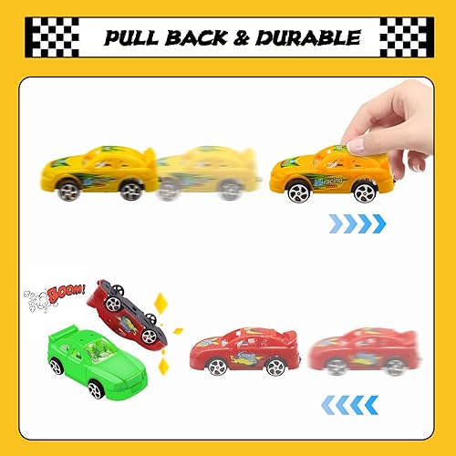 Miniatura 3 de MEMOVAN Decoración para pasteles de autos de carreras, 38 piezas, decoración de pastel de cumpleaños para niños y niños, suministros de cumpleaños,