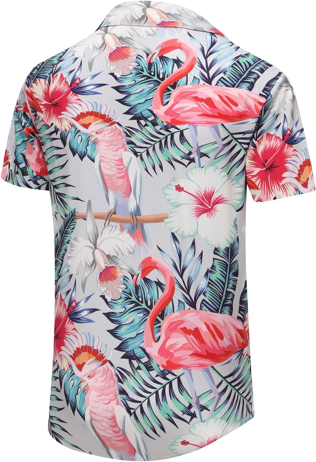 KYKU Funky Hawaiian Shirt for Men Palm Beach Shirts Tropical Vacation Clothes