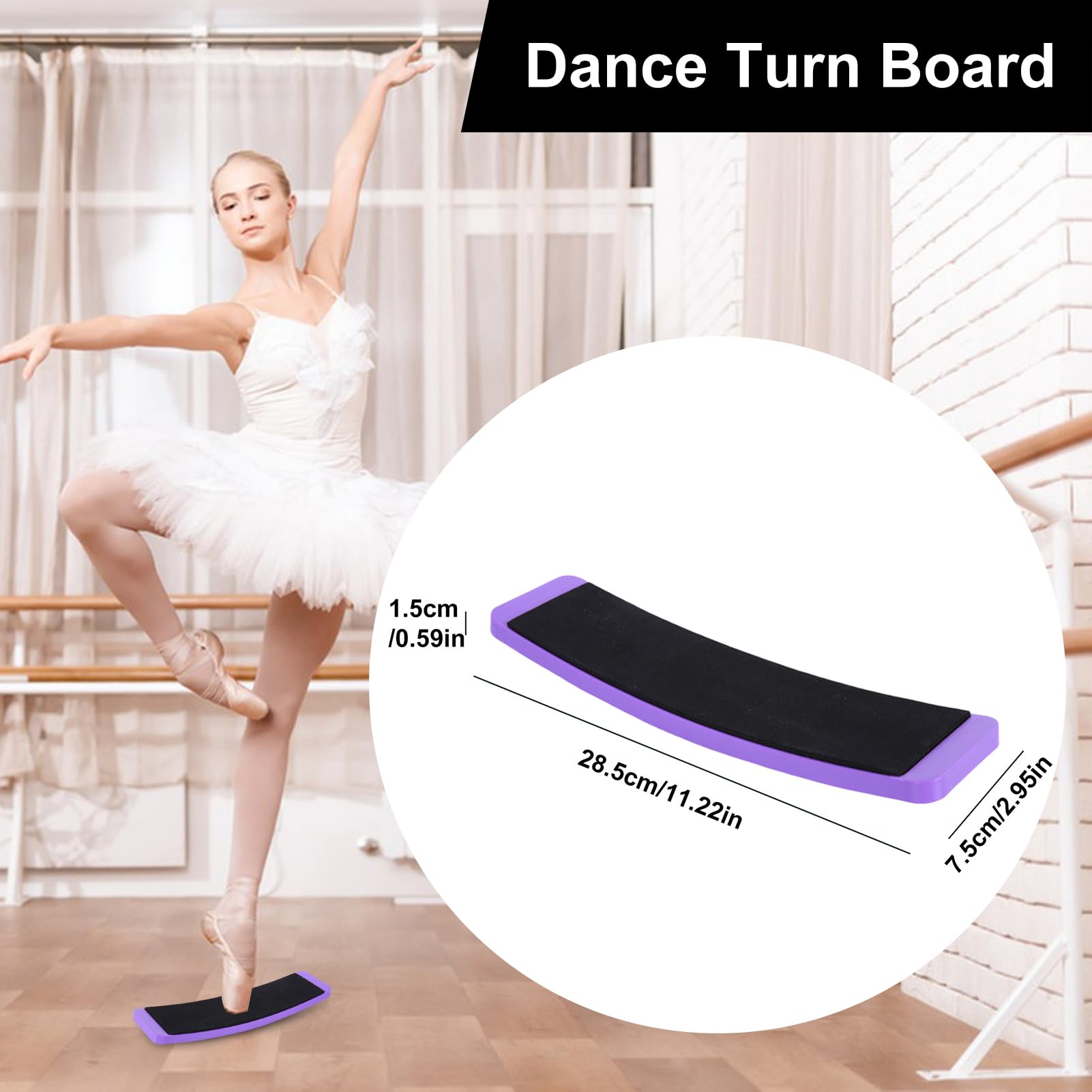 Planche Tournante De Danse – Nylon + EVA, Planche De Danse Portable, Entraînement De L'équilibre Des Pieds, Spinner De Patinage Artistique | Turners Dansants Pour Danseurs, Patineurs, Gymnast