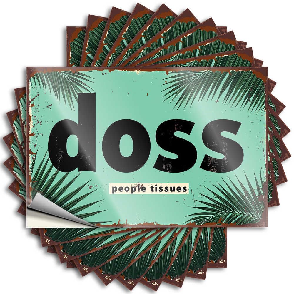 Decals Bathroom Stuff Waterproof Vinyl Sticker | Doss People Tissues: A Tropical Text Adventure Summer Helmet for Girl DIY Projects(6X9CM)