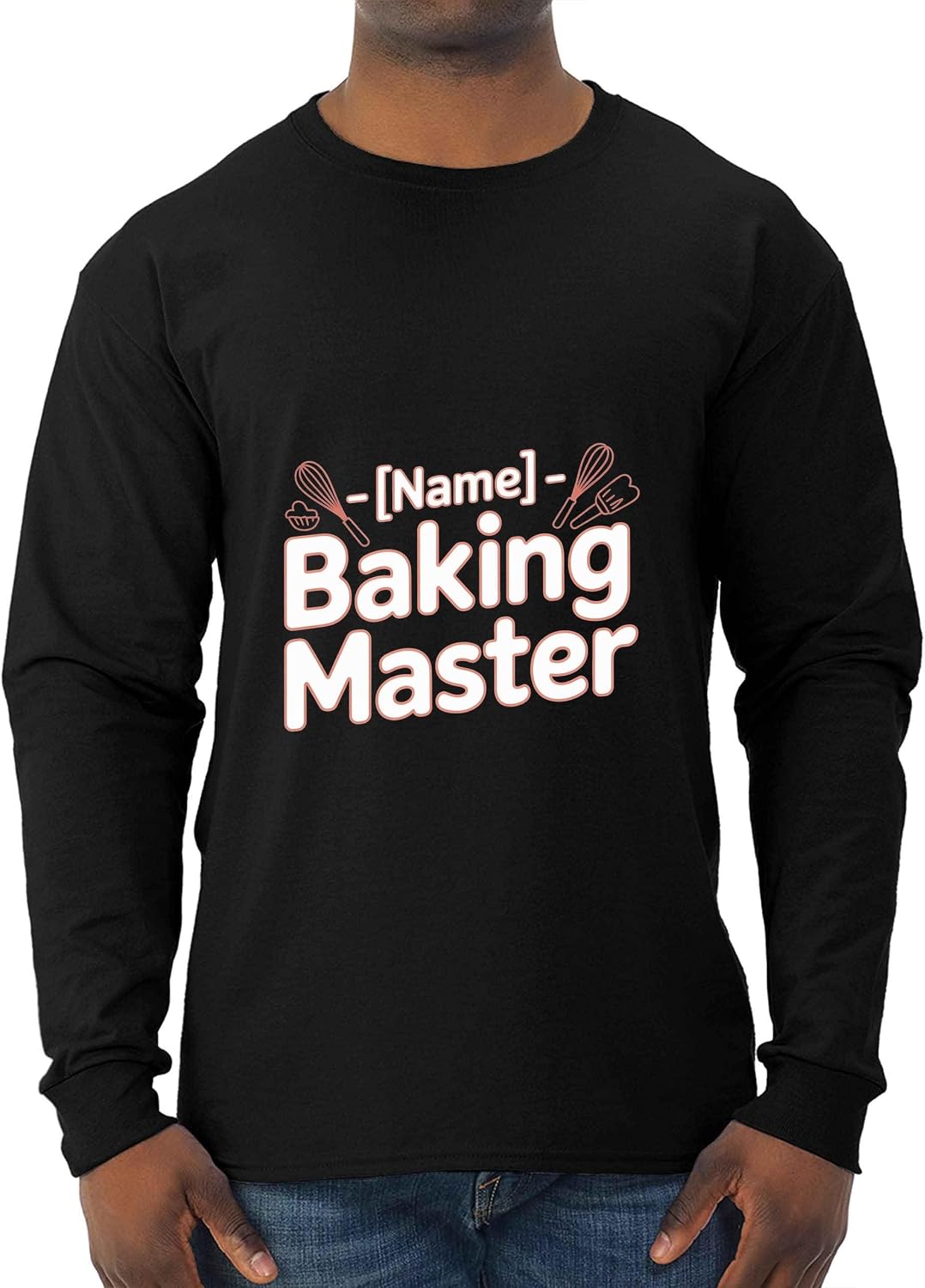 Fun Tee with Name Energy Activity Aesthetic - Baking Master Black