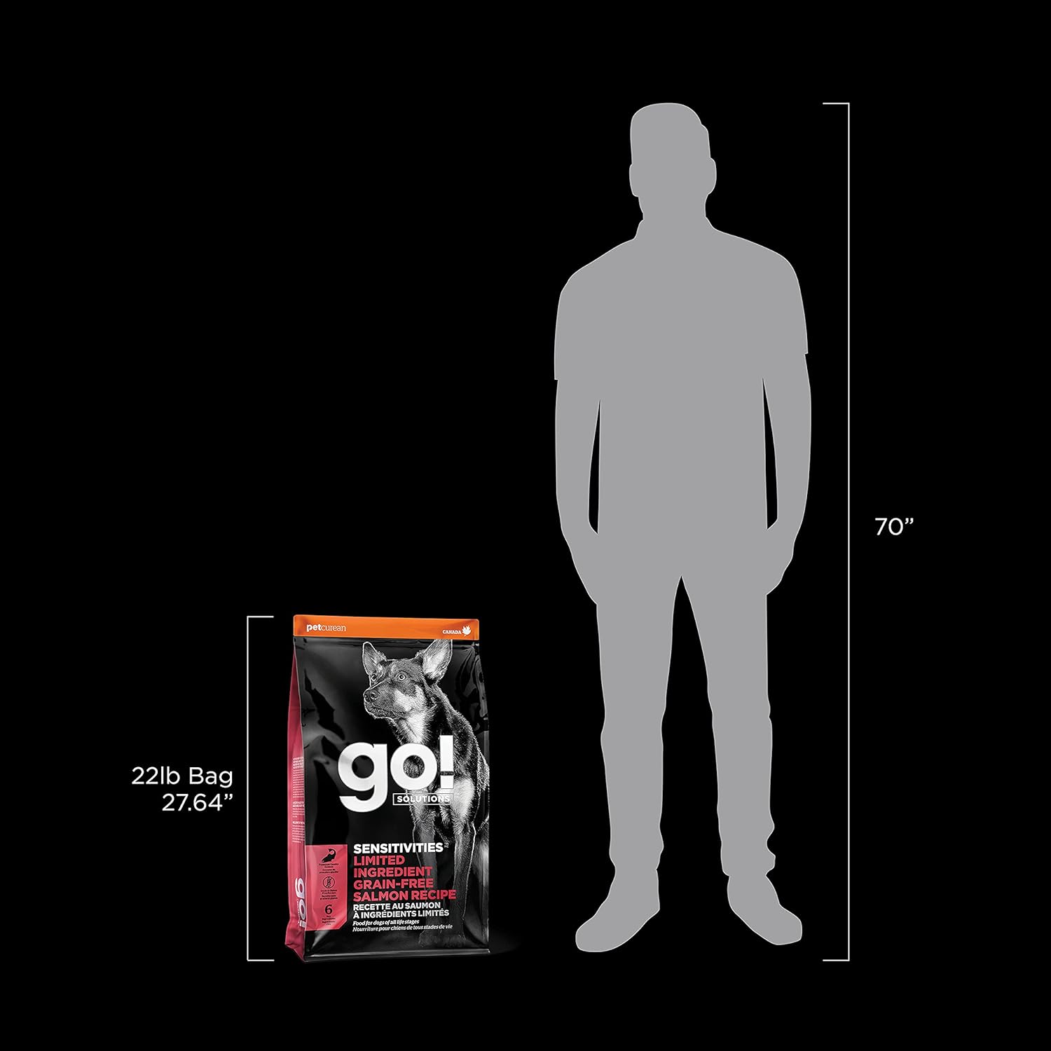 Go! Solutions Sensitivities Limited Ingredient Salmon Grain-Free Dry Dog Food, Chicken-Free Kibble Made by Experts for Sensitive Stomachs & Food Allergies, for Puppies, Adults, & Seniors, 22 lb Bag - Image 11